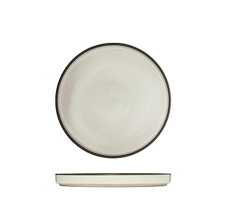 Luzerne Mod Round Stackable Plate Dusted White 200mm 6/Pkt