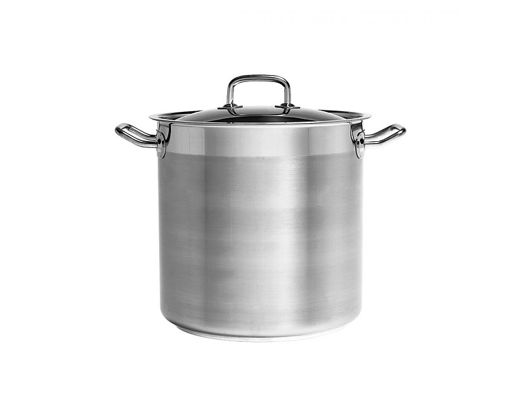 Stainless Steel Pujadas Stockpot With Cover 240 x 240mm 10.L