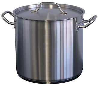 Stainless Steel Pujadas Stockpot With Cover 320 x 320mm 24L