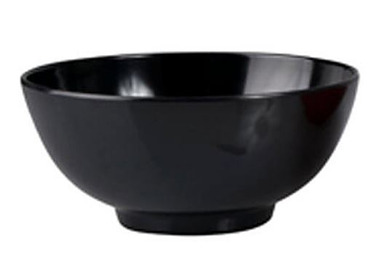 Black Melamine Noodle Bowl 110mm 12/Pkt