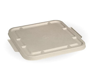 Biocane 3 Compartment Takeaway Lid Natural 300/Ctn