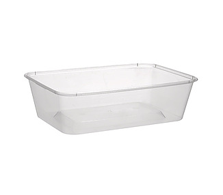 Capri Container Freezergrade Rectangular Plastic 650ml 500/Ctn