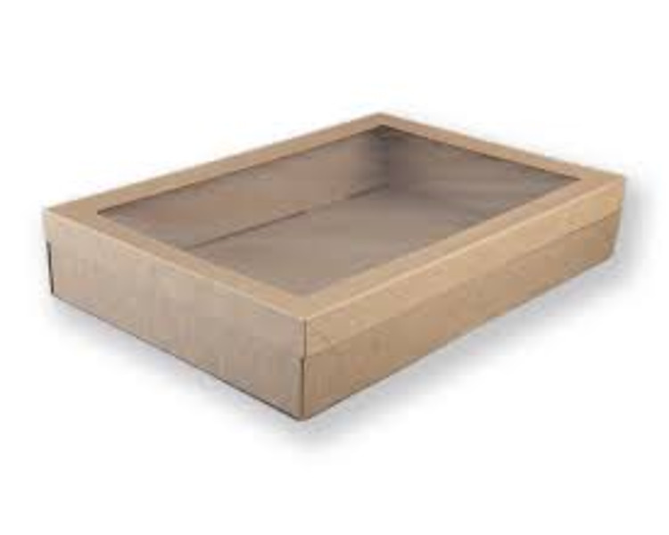 Catering Box Kraft Extra Large 450 x 310 x 80mm 50/Ctn