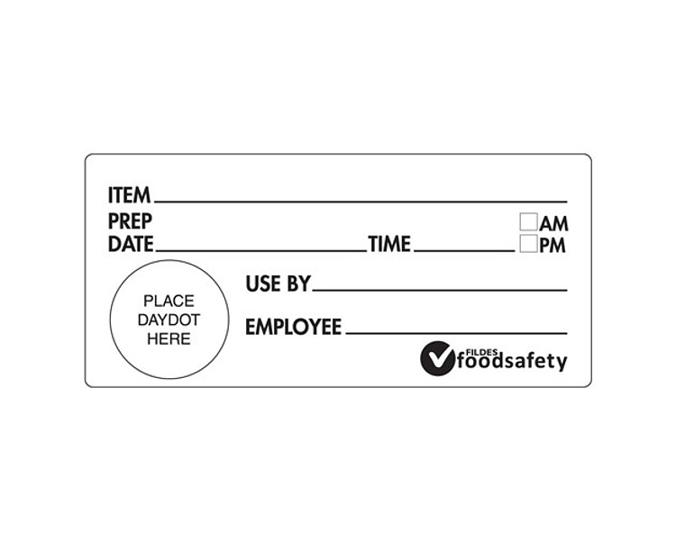 Daydot Removable Shelf Life Label 102 x 47mm 500/Roll