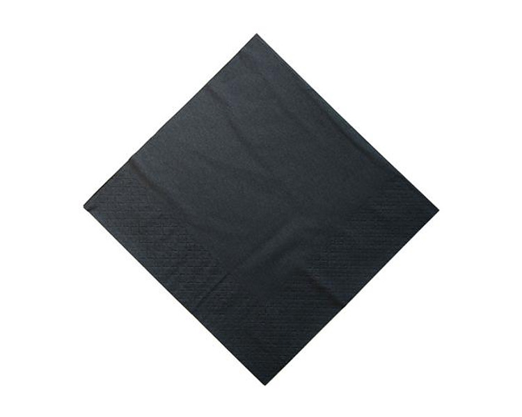 Lunch Napkin 2Ply 1/4 Fold Black 2000/Ctn