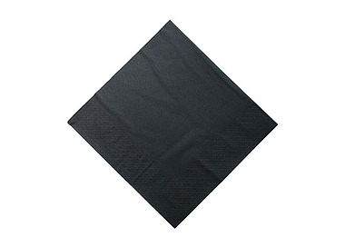 Lunch Napkin 2Ply 1/4 Fold Black 2000/Ctn