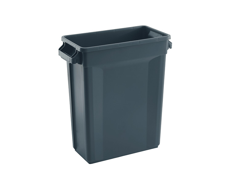 Slim Jim Rectangular Bin Grey 60L