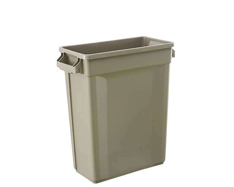 Slim Jim Rectangular Bin Beige 60L