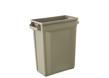 Slim Jim Rectangular Bin Beige 60L