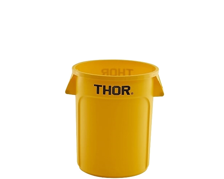 Thor Bin Round Yellow 75Ltr