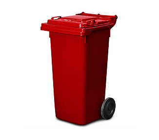 Wheelie Bin Red 120L