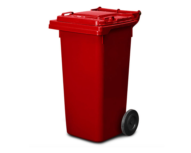 Wheelie Bin Red 120L