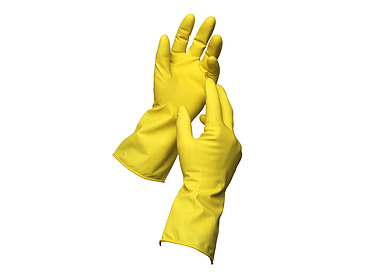 Sabco Glove Latex Handy Large Yellow 3/prs/Pkt