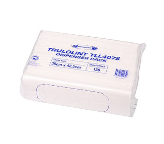 White Trulolint Cleaning Cloth 35 x 42.5cm 650/Ctn