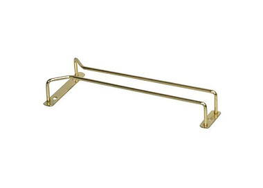 Brass Single Row Glass Hanger 250mm