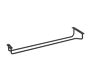 Black Single Row Glass Hanger 400mm