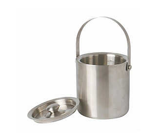 Insulated Stainless Steel Ice Bucket With Handle 1L