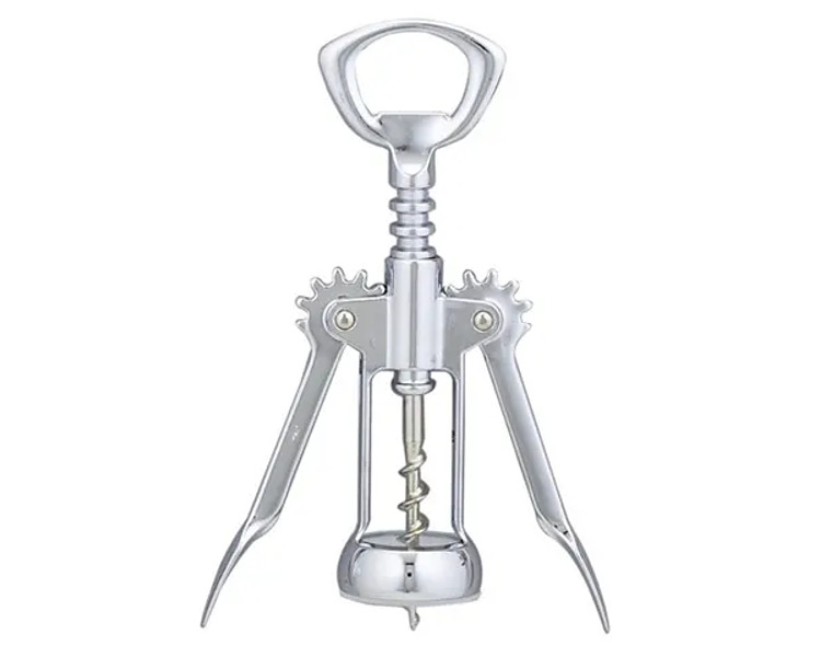 Chrome Winged Corkscrew