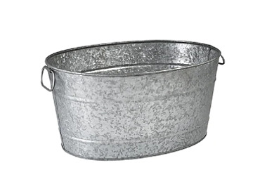 Galvanised Beverage Tub 460 x 355 x 220mm