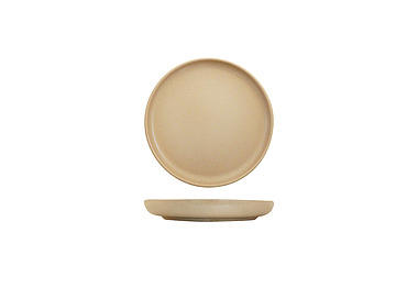 Eclipse Uno Taupe Round Plate 175mm 6/Ctn