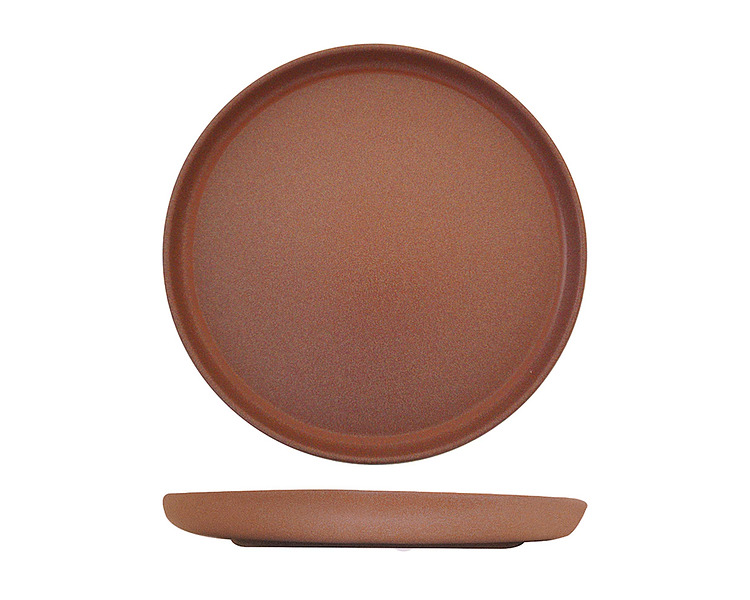 Eclipse Uno Brown Round Plate 280mm 6/Ctn