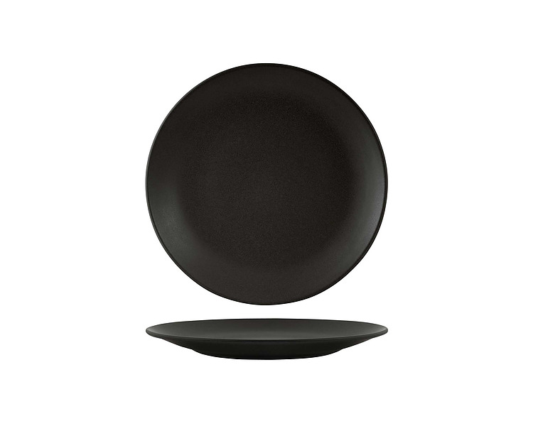 Zuma Charcoal Coupe Plate 230mm 6/Pkt