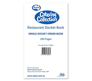 Single Docket Book 100 Pages 10/Pkt