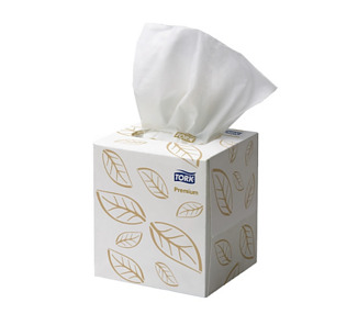 Tork Facial Tissue Cube 2ply 90 Sheet 24/Ctn