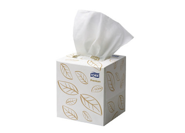 Tork Facial Tissue Cube 2ply 90 Sheet 24/Ctn