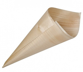 Wooden Cone 185 x 65mm 50/Pkt