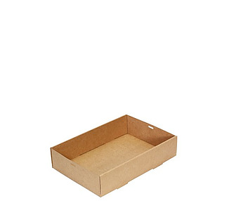 Catering Box Kraft Medium 359 x 252 x 80mm 100/Ctn