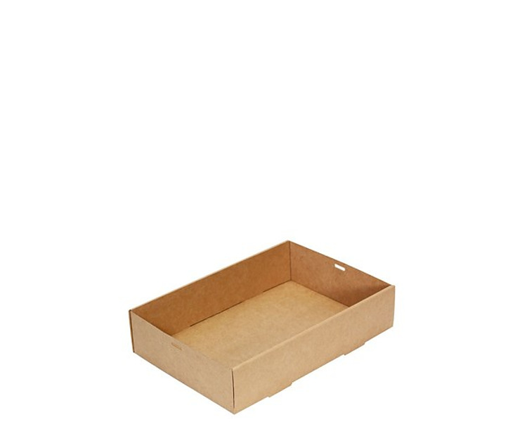 Catering Box Kraft Medium 359 x 252 x 80mm 100/Ctn