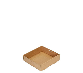 Catering Box Kraft Small 230 x 230 x 55mm 100/Ctn