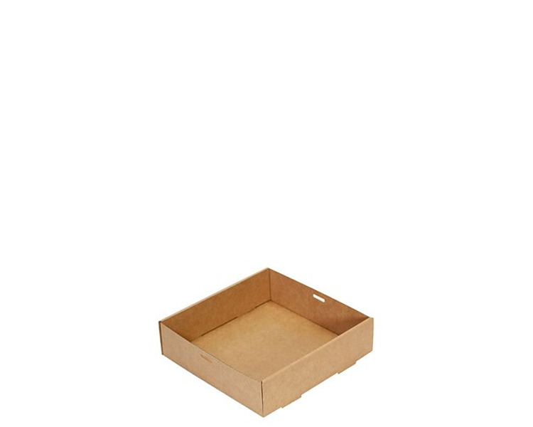 Catering Box Kraft Small 230 x 230 x 55mm 100/Ctn