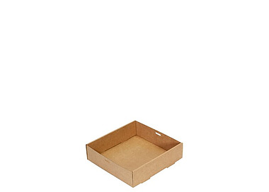 Catering Box Kraft Small 230 x 230 x 55mm 100/Ctn