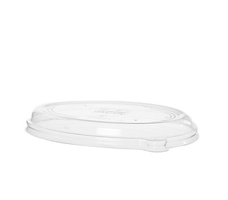 Oval RPET Lid Suits 24-48oz Oval Tray 300/Ctn