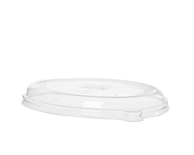 Oval RPET Lid Suits 24-48oz Oval Tray 300/Ctn