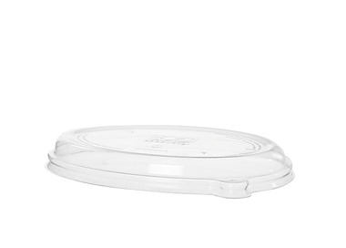 Oval RPET Lid Suits 24-48oz Oval Tray 300/Ctn