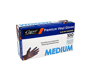 Glove Blue Powdered Medium 100/Pkt