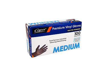 Glove Blue Powdered Medium 100/Pkt