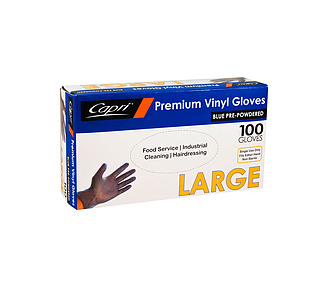 Glove Blue Powdered Large 100/Pkt