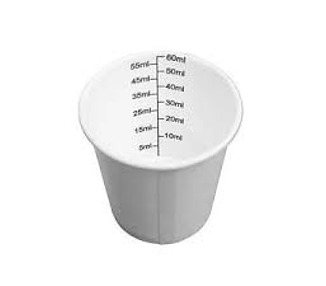 White Paper Cup Taster 60ml With Increments