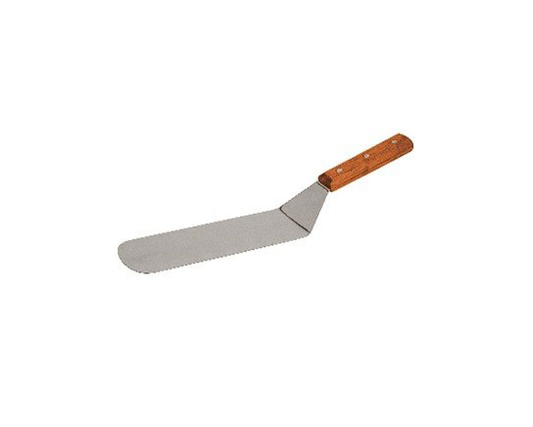 Stainless Steel Scraper Flexible Turner Wood Handle 245 x 75mm 