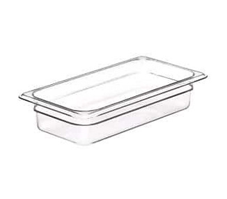 Food Pan Polycarb Clear 1/3 x 65mm 12/Ctn