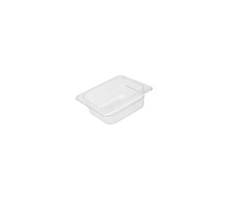 Food Pan Polycarb Clear 1/6 x 100mm 6/Pkt