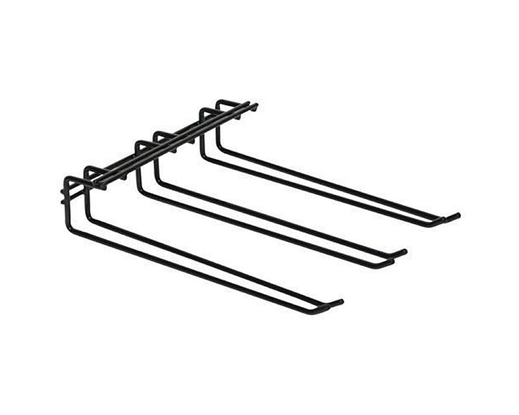 Black Triple Row Glass Hanger 270 x 220mm