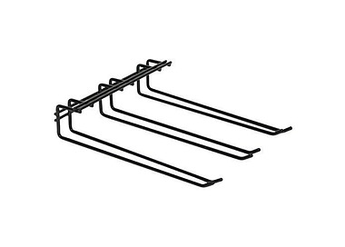 Black Triple Row Glass Hanger 270 x 220mm