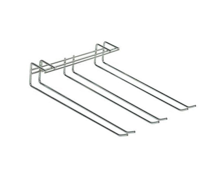 Chrome Triple Row Glass Hanger 270 x 220mm