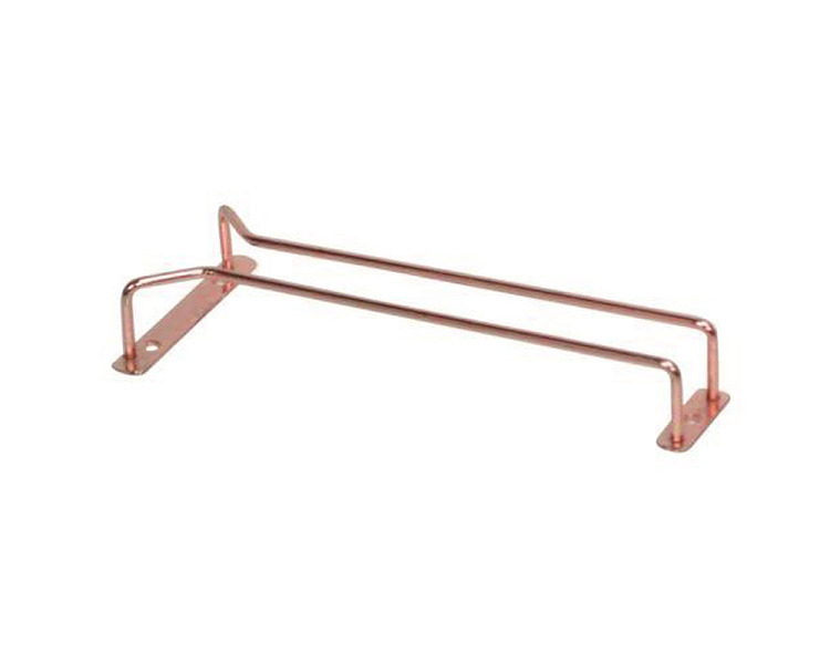 Copper Single Row Glass Hanger 250mm