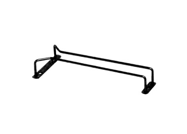 Black Single Row Glass Hanger 250mm